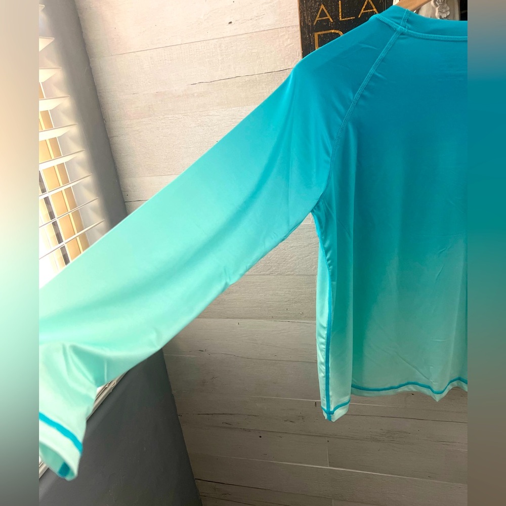 Liberty Pro Teal Color Gradient Rash guard - Picture 4 of 5